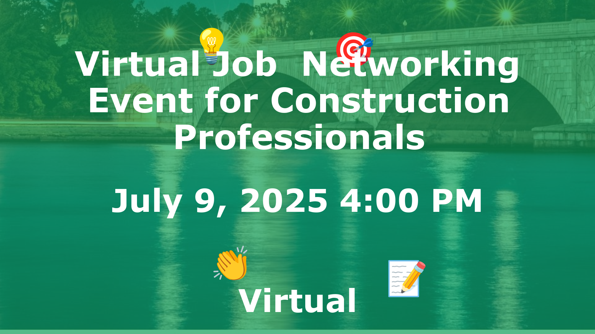 Virtual Job  Networking Event for Construction Professionals event image